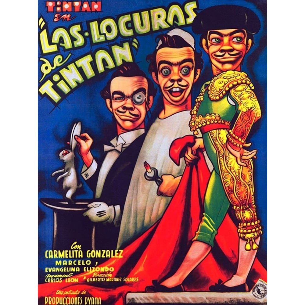 Mexican Movie Poster Las Locuras de Tintan Poster Print by Ernesto Garcia Cabral-VARPDX56021 Image 1