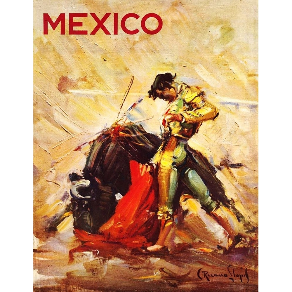 Mexican Matador Travel Poster Poster Print by Carlos Ruano Llopis-VARPDX56035 Image 1