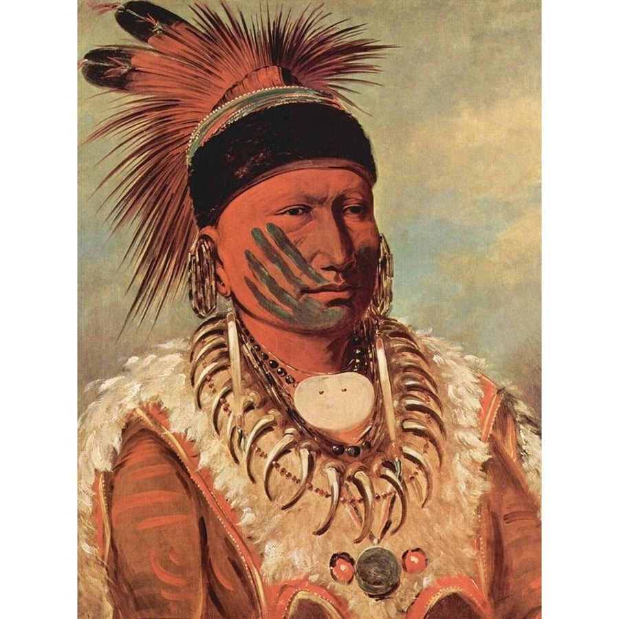 The White Cloud Head Chief of the Iowas Poster Print by George Catlin-VARPDX56040 Image 1