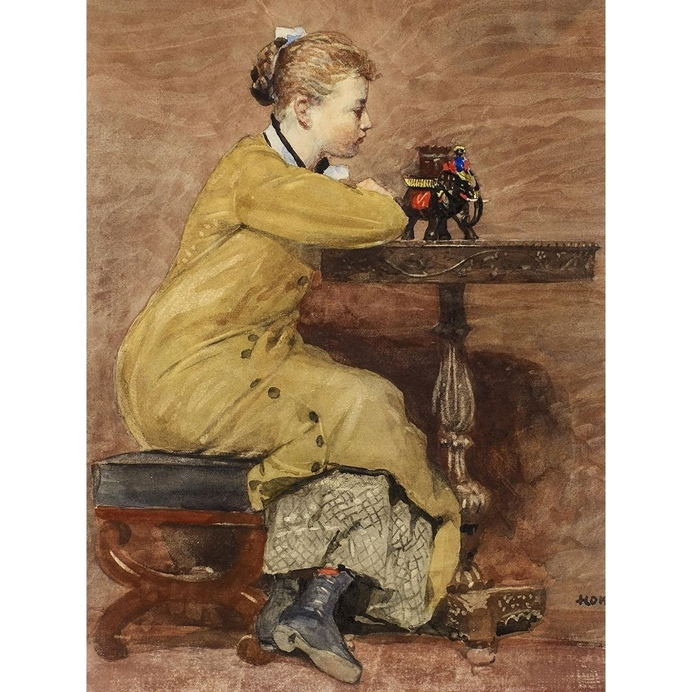 Woman and Elephant Poster Print by Winslow Homer-VARPDX56245 Image 1