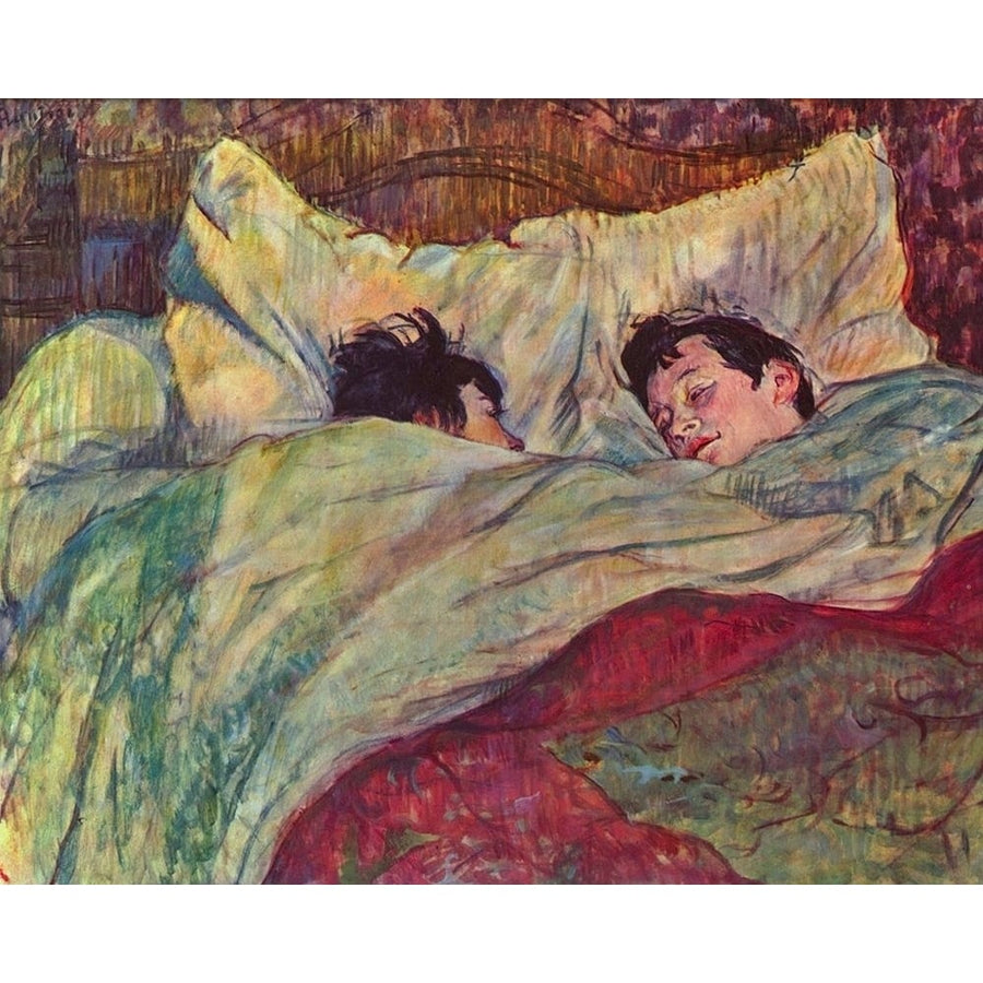 In the Bed Poster Print by Henri de Toulouse-Lautrec-VARPDX56308 Image 1