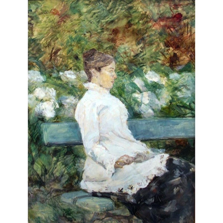 Madam Countess Adele de Toulouse-Lautrec in the Garden of Malrome Poster Print by Henri de Toulouse-Lautrec-VARPDX56356 Image 1