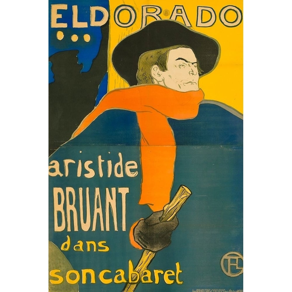 Eldorado Aristide Bruant Poster Print by Henri de Toulouse-Lautrec-VARPDX56385 Image 1