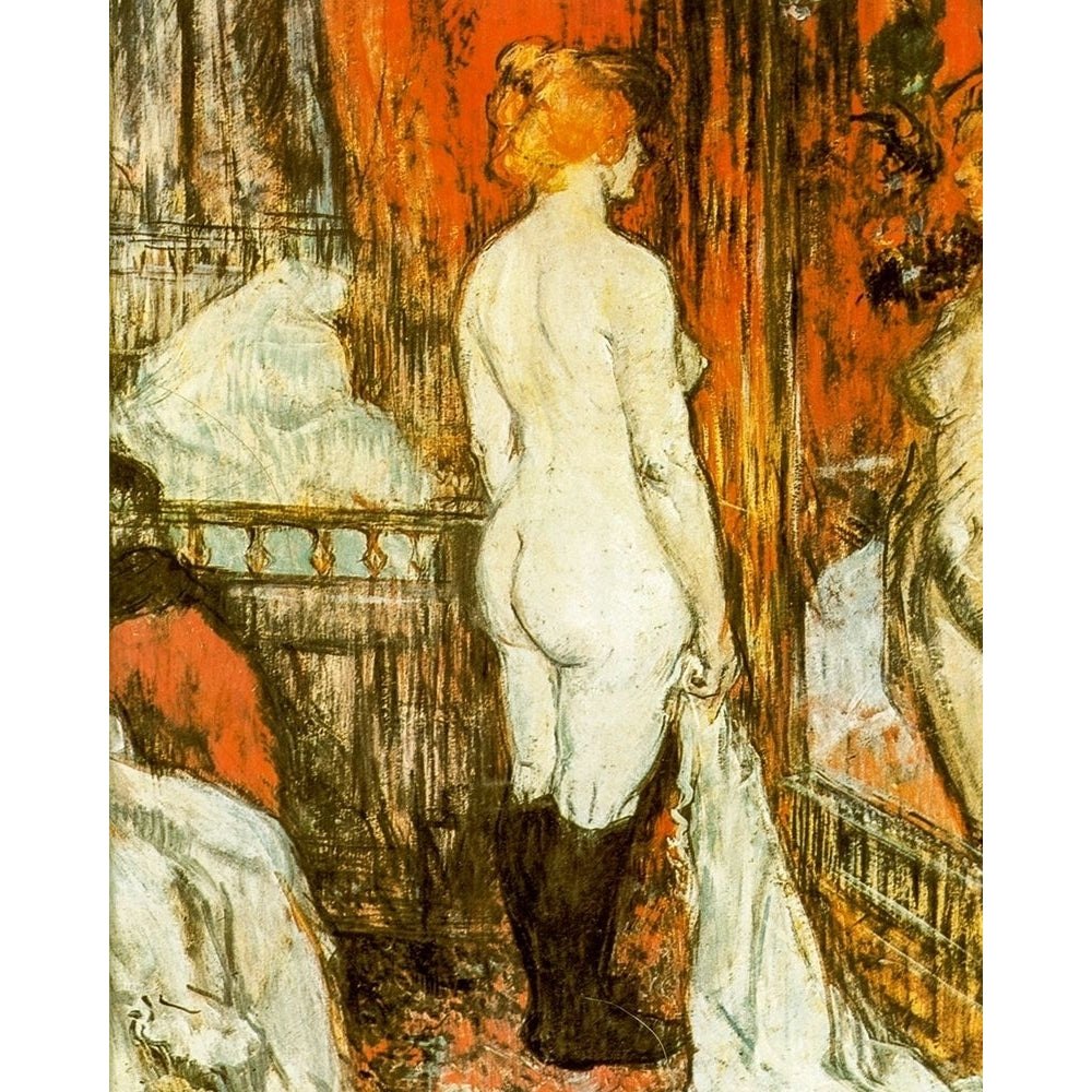 Naked Woman in Front of Her Mirror Poster Print by Henri de Toulouse-Lautrec-VARPDX56403 Image 1