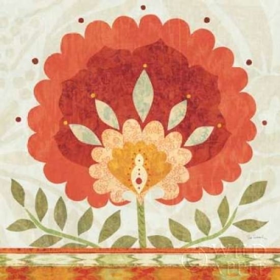 Ikat Bloom II Poster Print by Sue Schlabach-VARPDX5651 Image 2