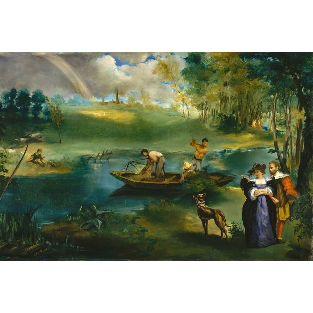 Fishing Poster Print by Edouard Manet-VARPDX56524 Image 1