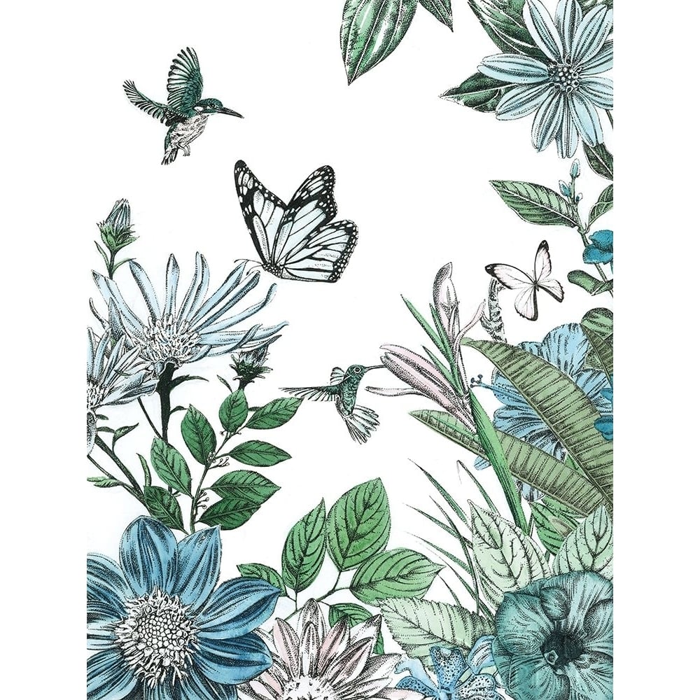 Butterflies and Flowers IV Poster Print by Amelia Ilangaratne-VARPDX56600 Image 1