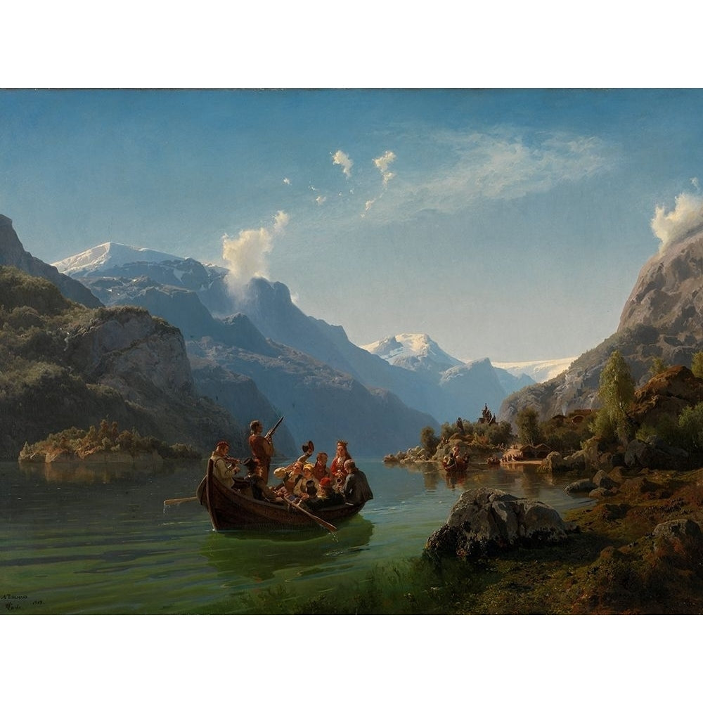 Bridal Procession on the Hardangerfjord by Adolph Tidemand-VARPDX56621 Image 1