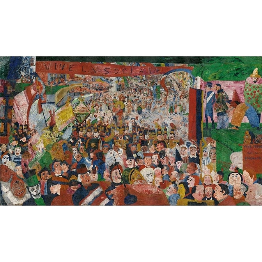 Christs Entry into Brussels in 1889 by James Ensor-VARPDX56616 Image 1