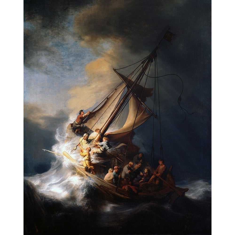 Christ in the Storm on the Lake of Galilee by Rembrandt-VARPDX56628 Image 1