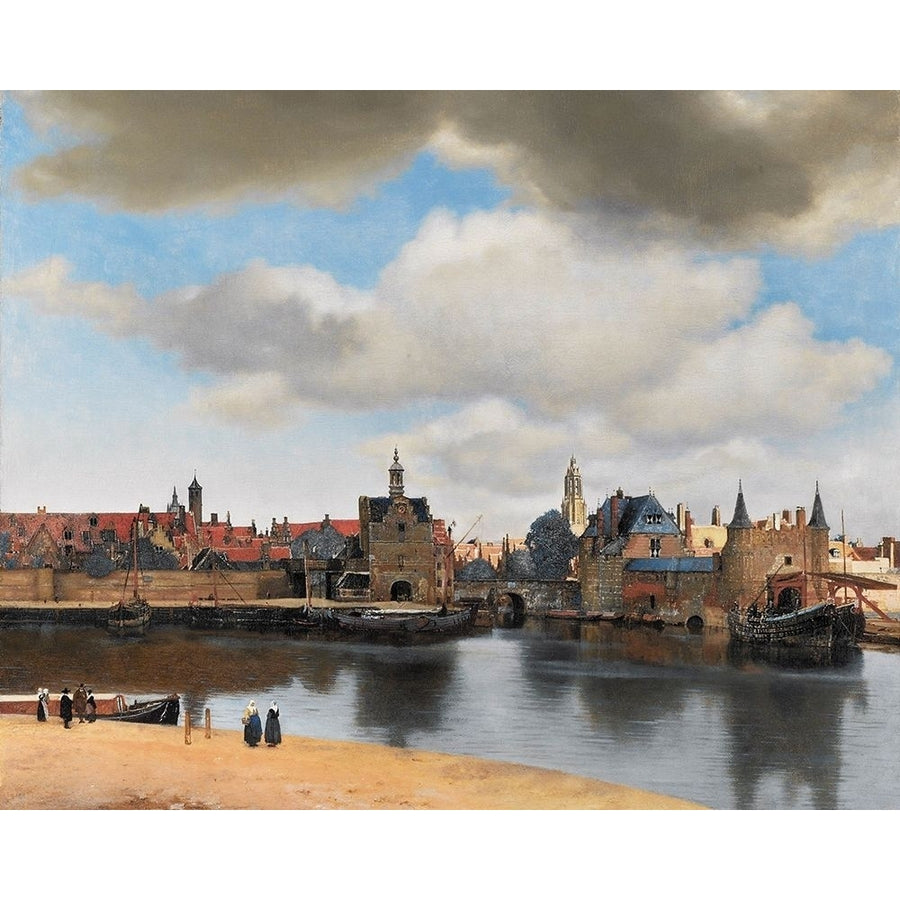 View of Delft by Johannes Vermeer-VARPDX56666 Image 1