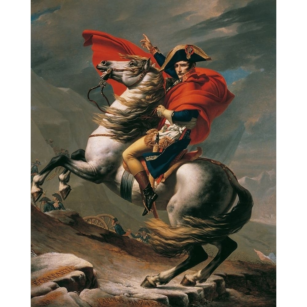 Napoleon Crossing the Alps by Jacques-Louis David-VARPDX56732 Image 1