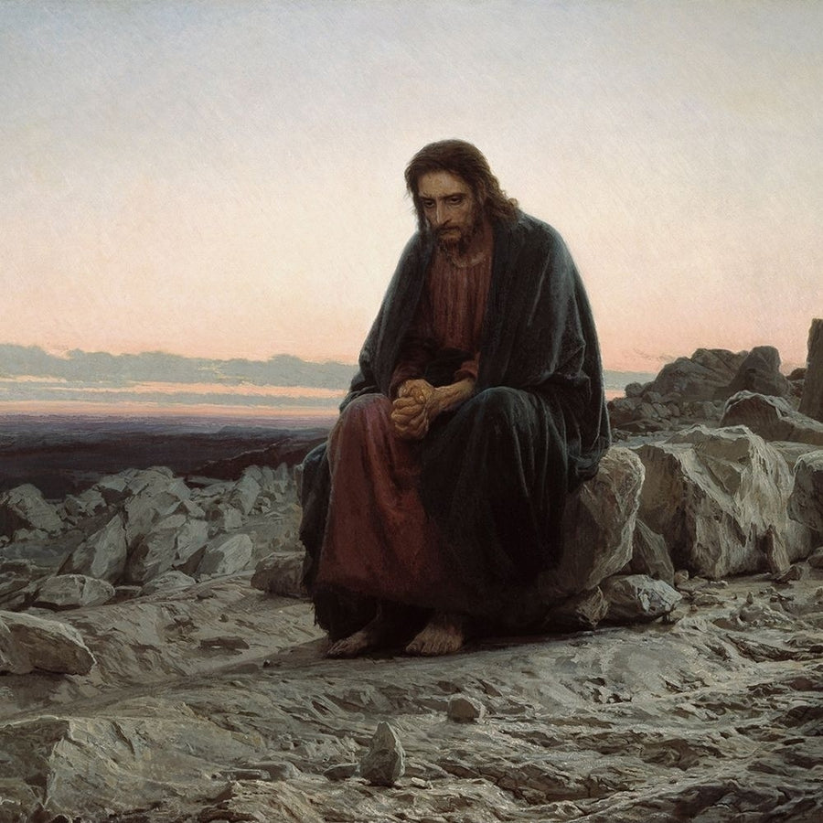 Christ in the Desert by Ivan Kramskoi-VARPDX56756 Image 1