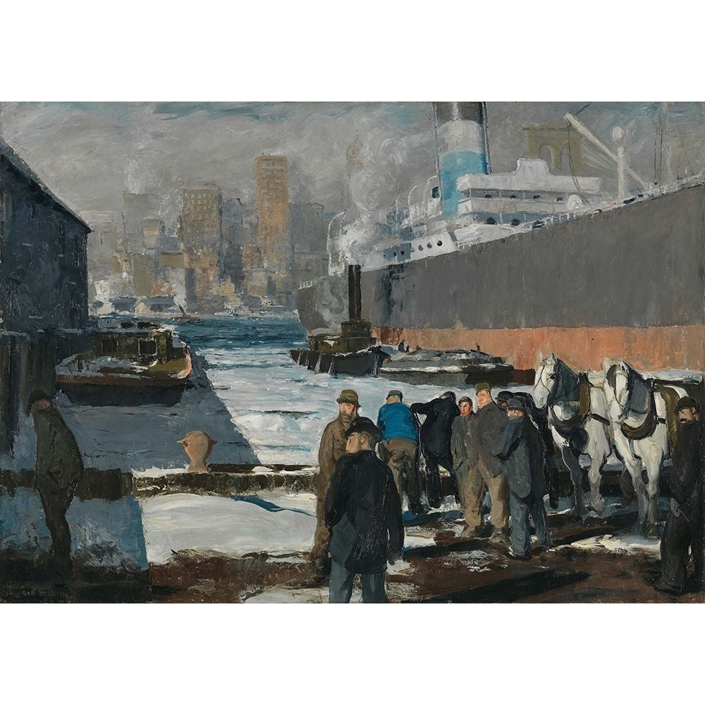 Men of the Docks by George Bellows-VARPDX56826 Image 1