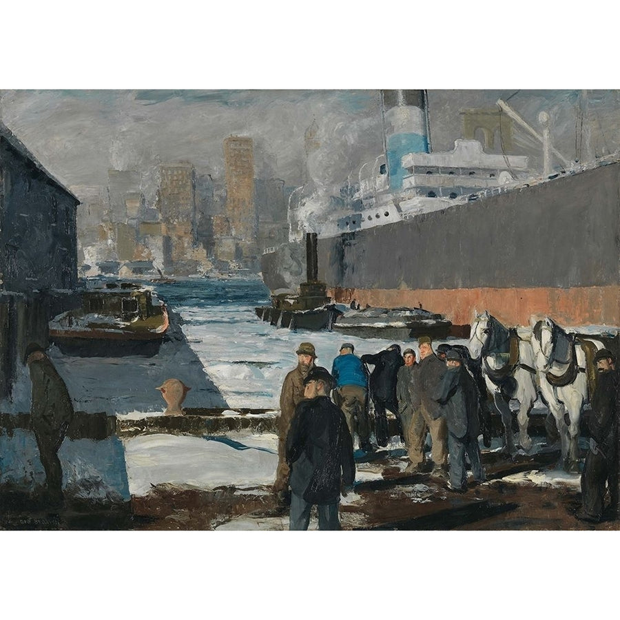 Men of the Docks by George Bellows-VARPDX56826 Image 1