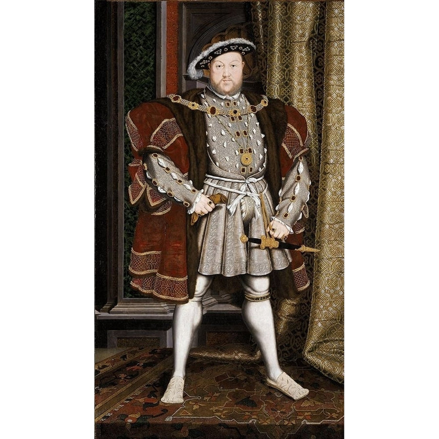 Portrait of Henry VIII by Unknown-VARPDX56815 Image 1