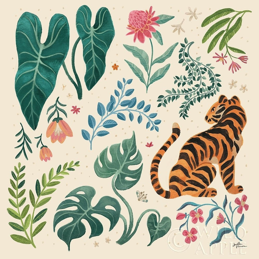 Jungle Love V Cream Poster Print by Janelle Penner-VARPDX56872 Image 1