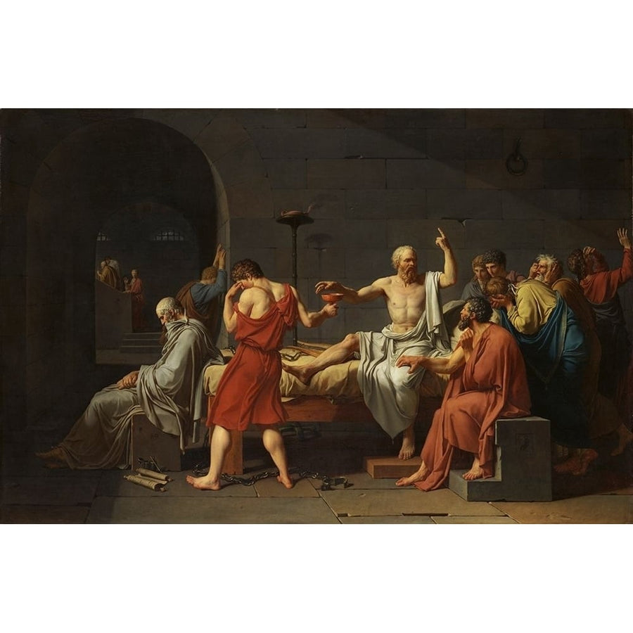 The Death of Socrates by Jacques-Louis David-VARPDX56891 Image 1