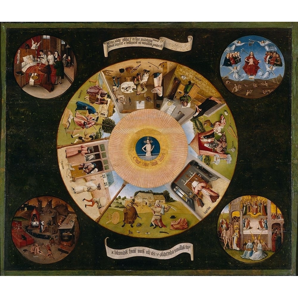 The Seven Deadly Sins and the Four Last Things by Hieronymus Bosch-VARPDX56912 Image 1