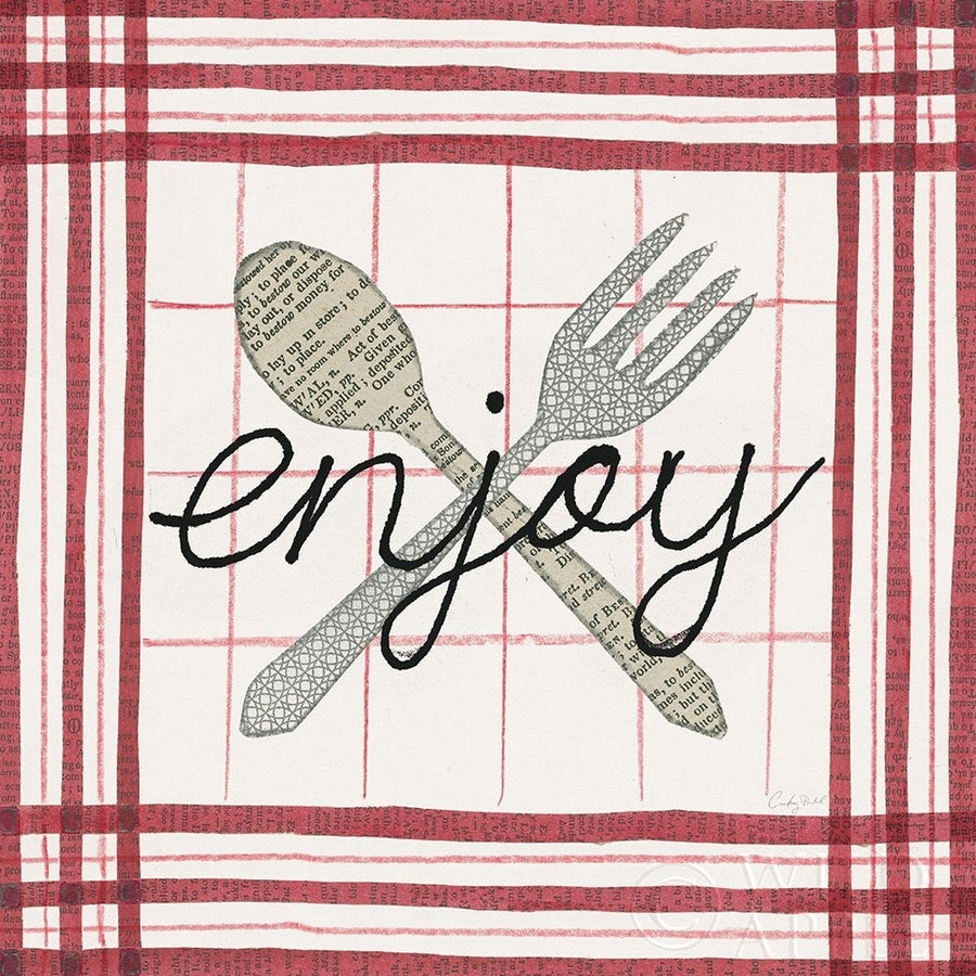 Cool Kitchen Enjoy Poster Print by Courtney Prahl-VARPDX56976 Image 1