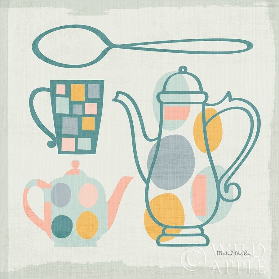 Modern Kitchen Sq IV Pastel Poster Print by Michael Mullan-VARPDX56988 Image 1