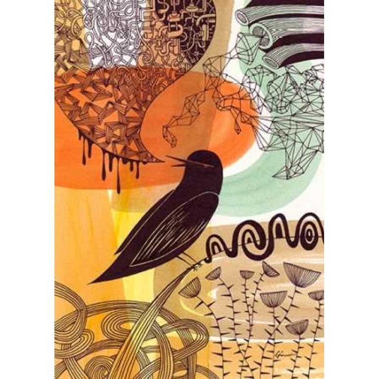 Doodle Bird 2 Poster Print by Richard Faust-VARPDX570FAU1001 Image 2