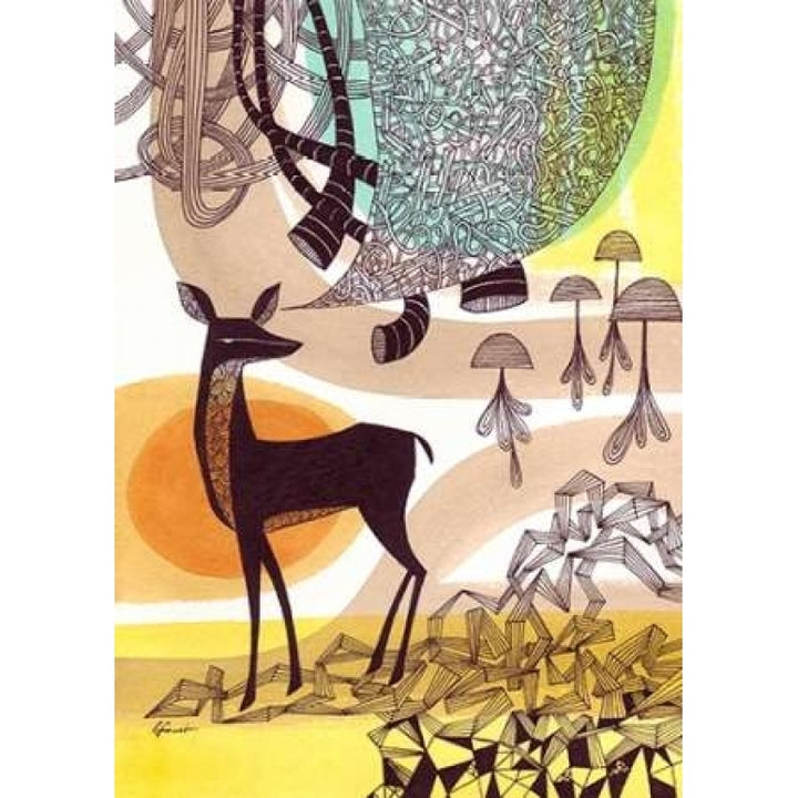 Doodle Deer Poster Print by Richard Faust-VARPDX570FAU1002 Image 2