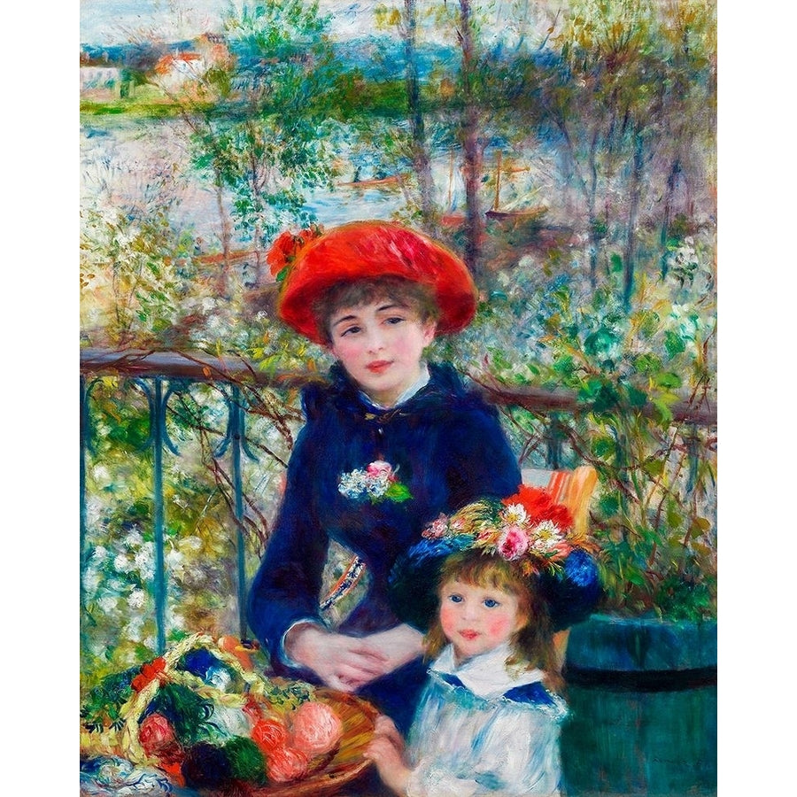 Two Sisters On the Terrace 1881 Poster Print by Pierre-Auguste Renoir-VARPDX57130 Image 1