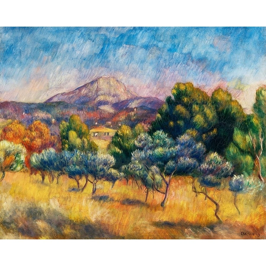 Sainte Victoire Mountain Landscape 1889 Poster Print by Pierre-Auguste Renoir-VARPDX57141 Image 1