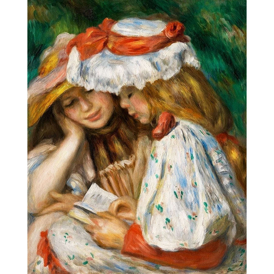 Two Girls Reading 1891 Poster Print by Pierre-Auguste Renoir-VARPDX57162 Image 1