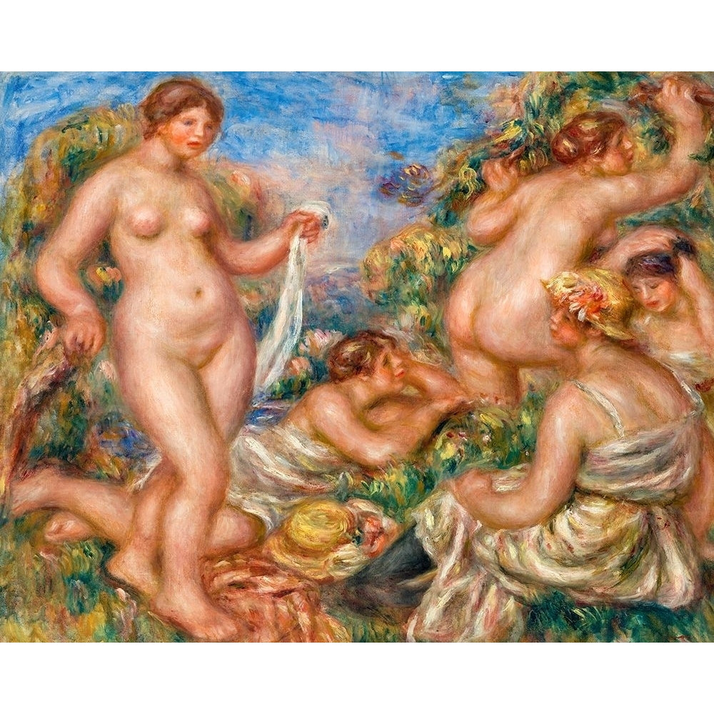 Composition Five Bathers 1919 Poster Print by Pierre-Auguste Renoir-VARPDX57225 Image 1