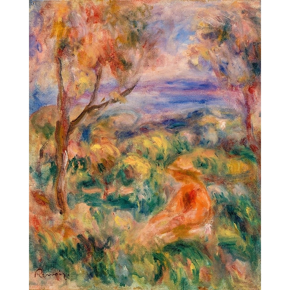 Seated Woman with Sea in the Distance 1917 Poster Print by Pierre-Auguste Renoir-VARPDX57259 Image 1