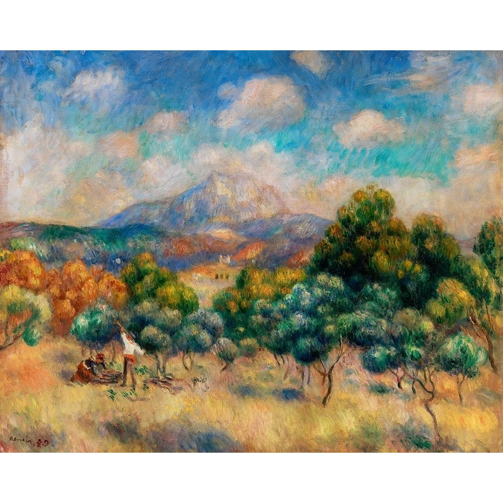 Mount of Sainte Victoire 1889 Poster Print by Pierre-Auguste Renoir-VARPDX57271 Image 1