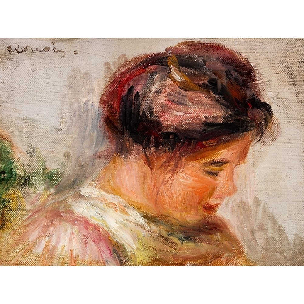 Head of Young Girl 1908 Poster Print by Pierre-Auguste Renoir-VARPDX57286 Image 1