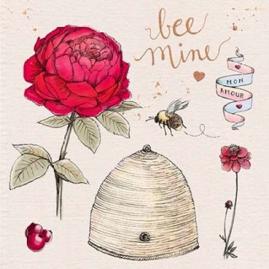 Bee Mine Poster Print by Kerri Elliot-VARPDX572ELL1013 Image 1