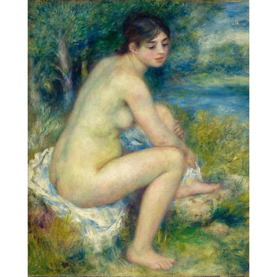 Nude Woman in a landscape 1883 Poster Print by Pierre-Auguste Renoir-VARPDX57323 Image 1