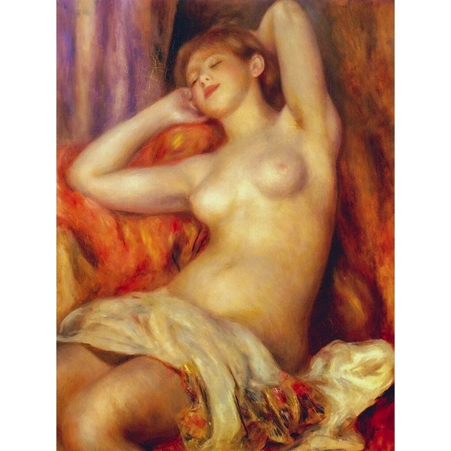 The Sleeping Bather Poster Print by Pierre-Auguste Renoir-VARPDX57324 Image 1