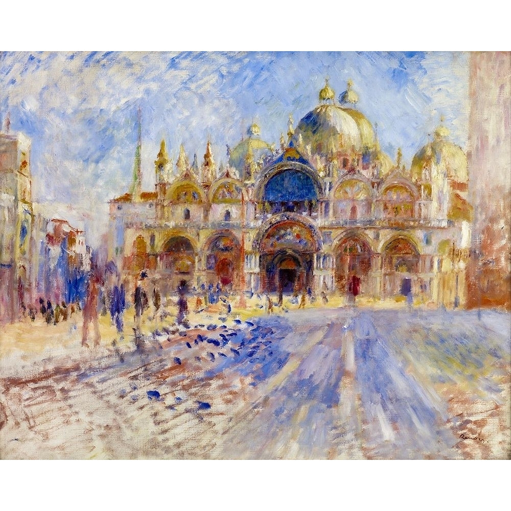 The Piazza San Marco Venice Poster Print by Pierre-Auguste Renoir-VARPDX57379 Image 1