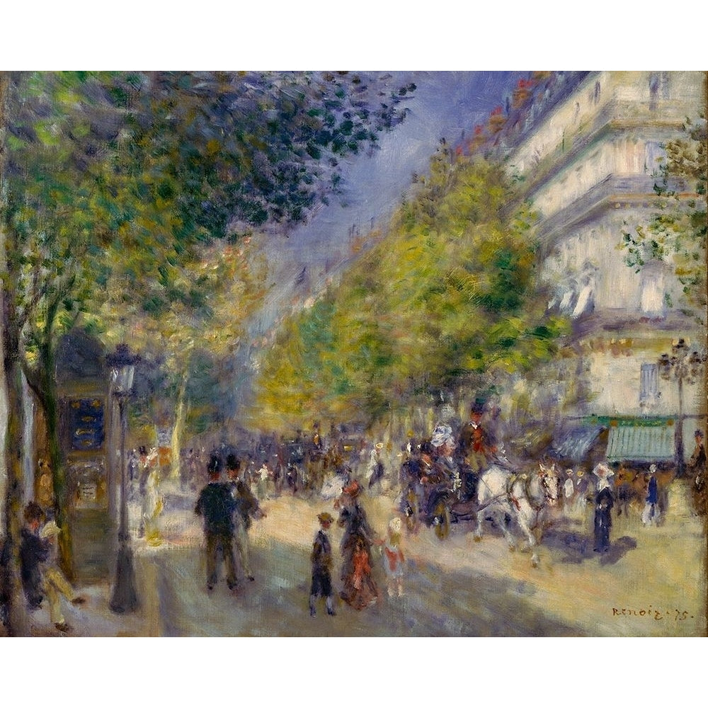 The Grands Boulevards Poster Print by Pierre-Auguste Renoir-VARPDX57384 Image 1