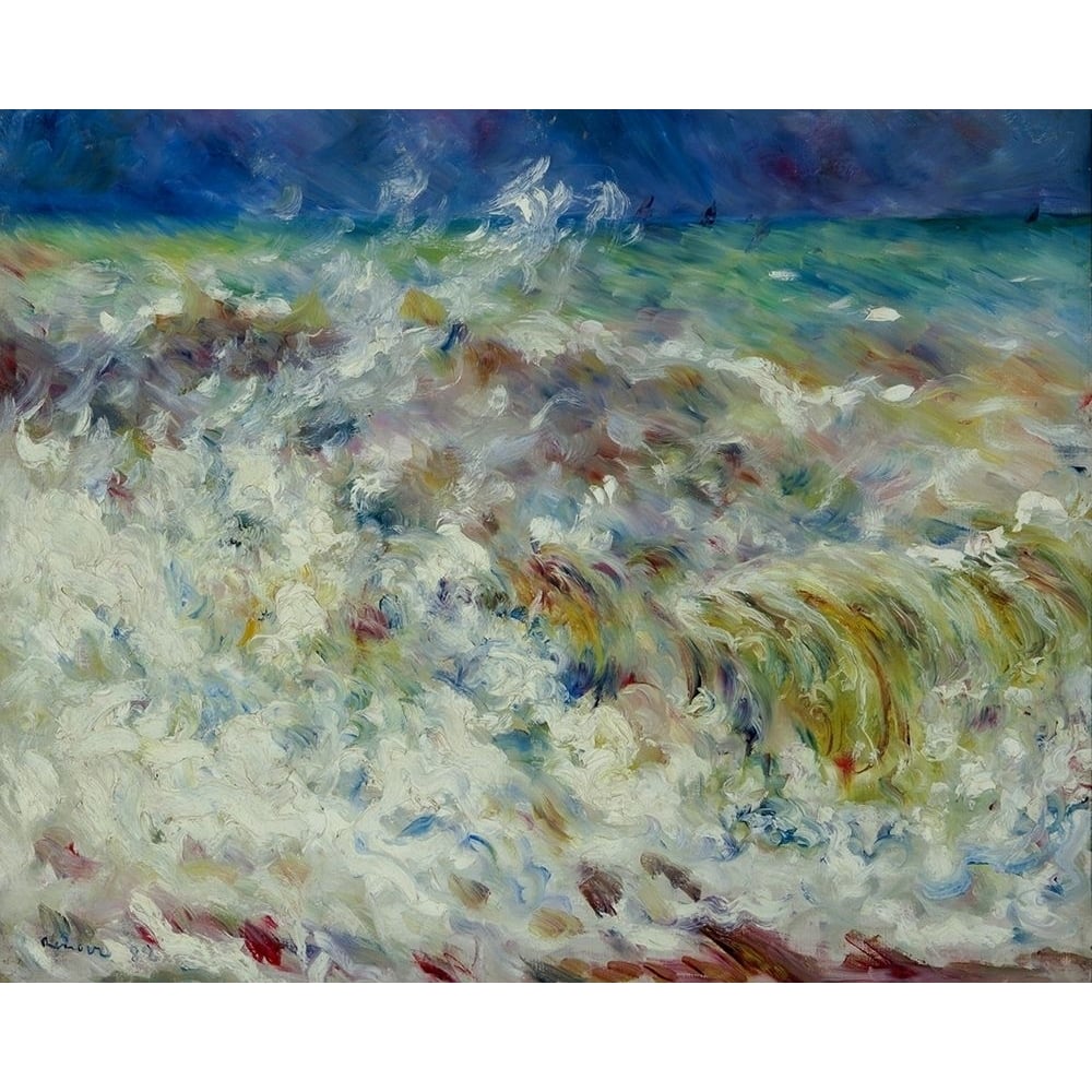 The Wave Poster Print by Pierre-Auguste Renoir-VARPDX57399 Image 1