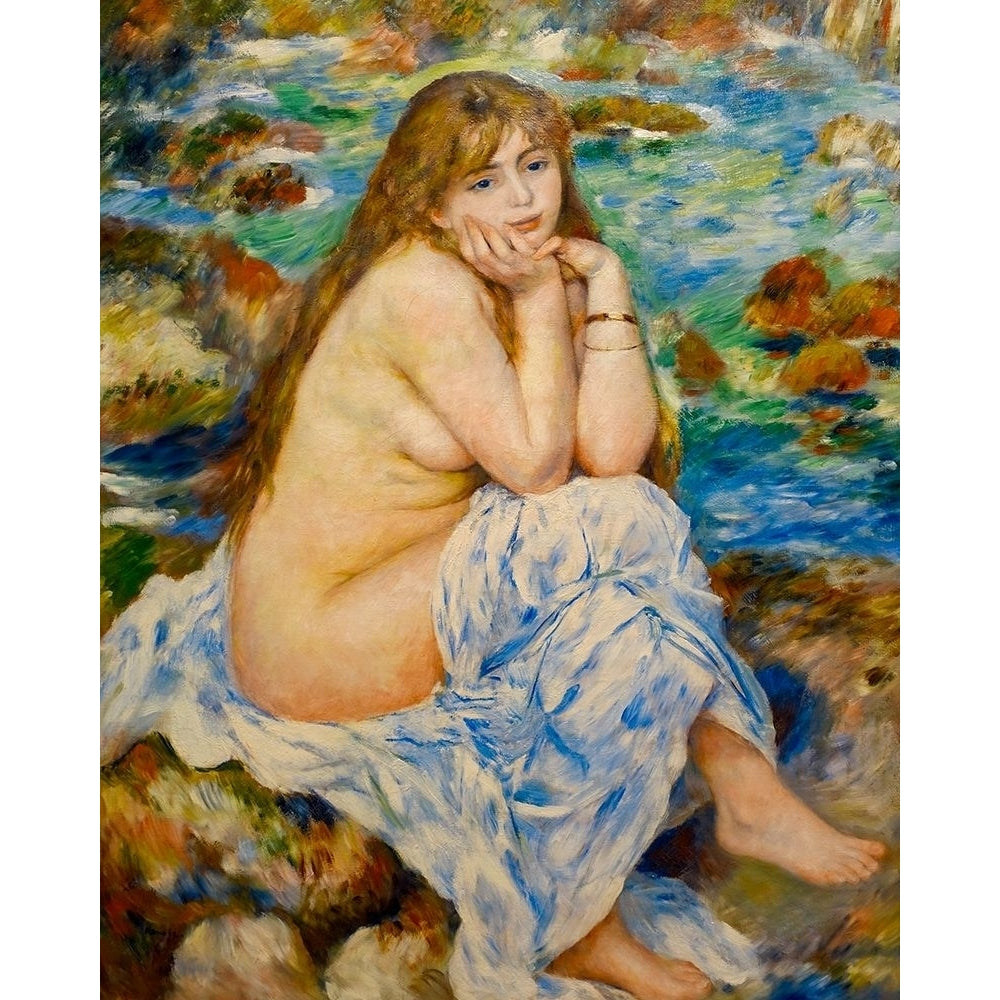 Seated Bather 1884 Poster Print by Pierre-Auguste Renoir-VARPDX57418 Image 1