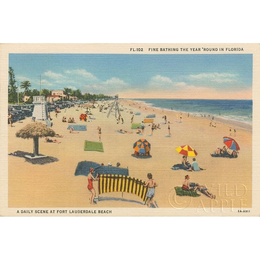 Beach Postcard I Poster Print by Wild Apple Portfolio Wild Apple Portfolio-VARPDX57443 Image 1