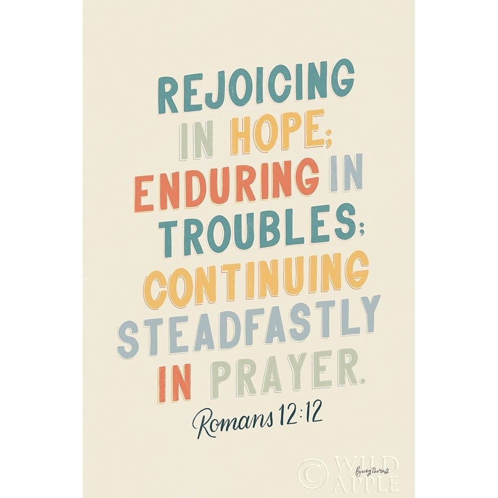 Bible Saying VI Poster Print by Becky Thorns-VARPDX57471 Image 1