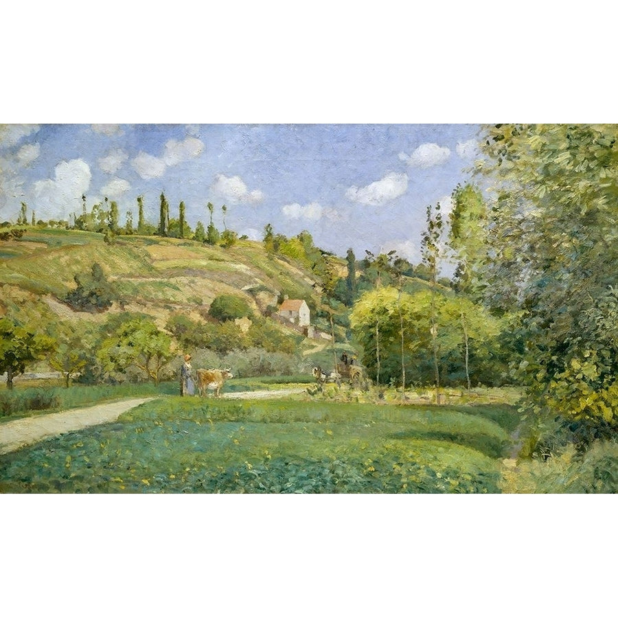 A Cowherd at Valhermeil Auvers-sur-Oise by Camille Pissarro-VARPDX57741 Image 1