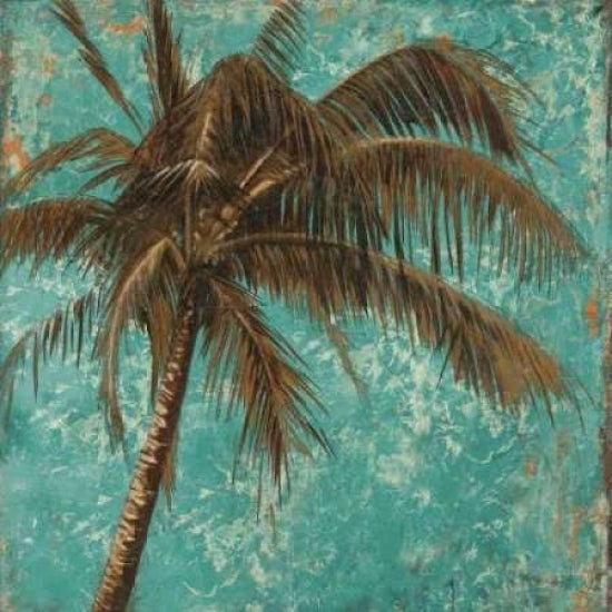 Palm on Turquoise I Poster Print by Patricia Pinto-VARPDX5778A Image 1