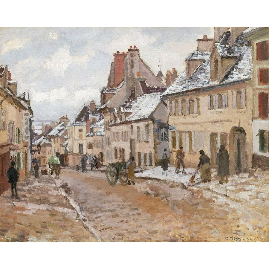 Pontoise the Road to Gisors in Winter by Camille Pissarro-VARPDX57822 Image 1