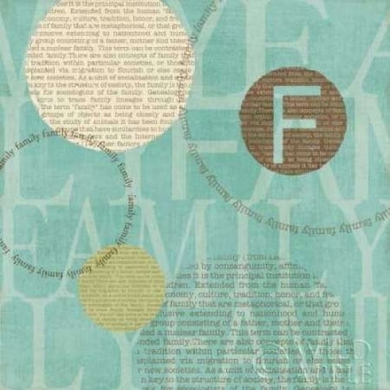 Circle of Words - Family Poster Print by Veronique Charron-VARPDX5794 Image 2