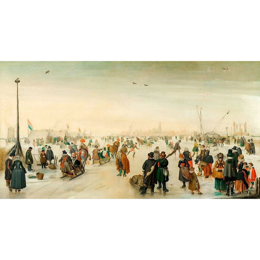 Enjoying the Ice near a Town by Hendrick Avercamp-VARPDX58027 Image 1