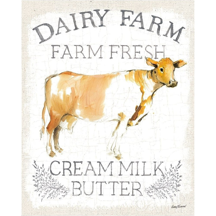 Dairy Farm burlap Poster Print by Avery Tillmon-VARPDX58146 Image 1