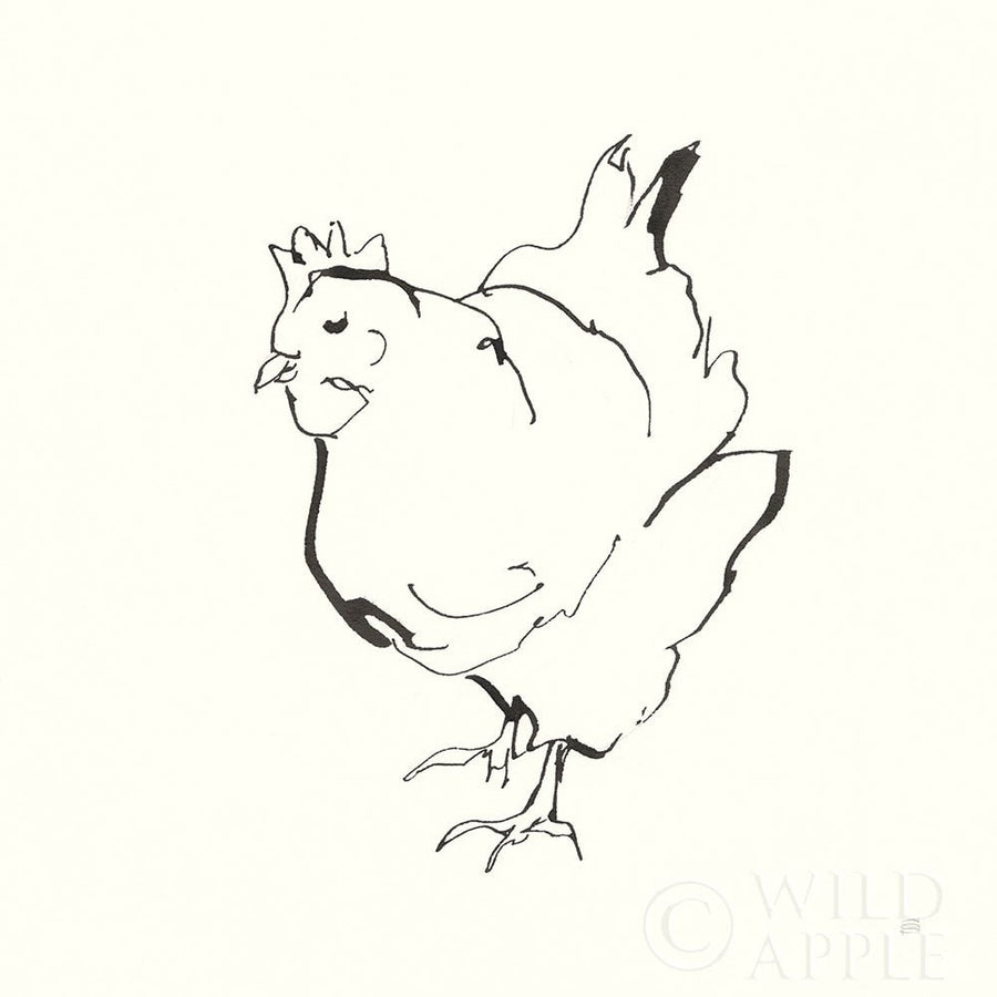 Line Chicken II Poster Print by Chris Paschke-VARPDX58322 Image 1